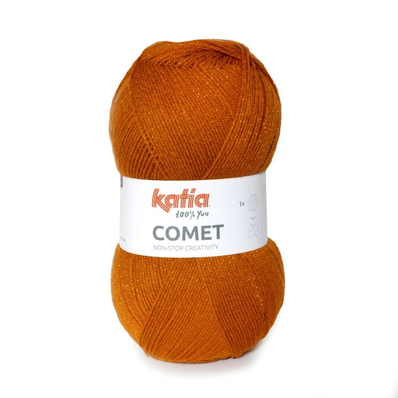 Laine basique à effet métallisé Comet